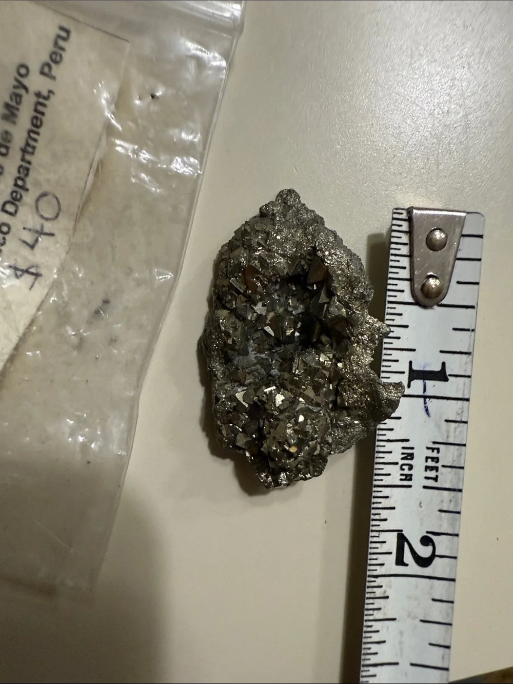 Pyrite Cluster Decorative Stone - Silver